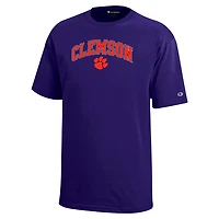 Youth Champion Clemson Tigers Arch Over Logo T-Shirt