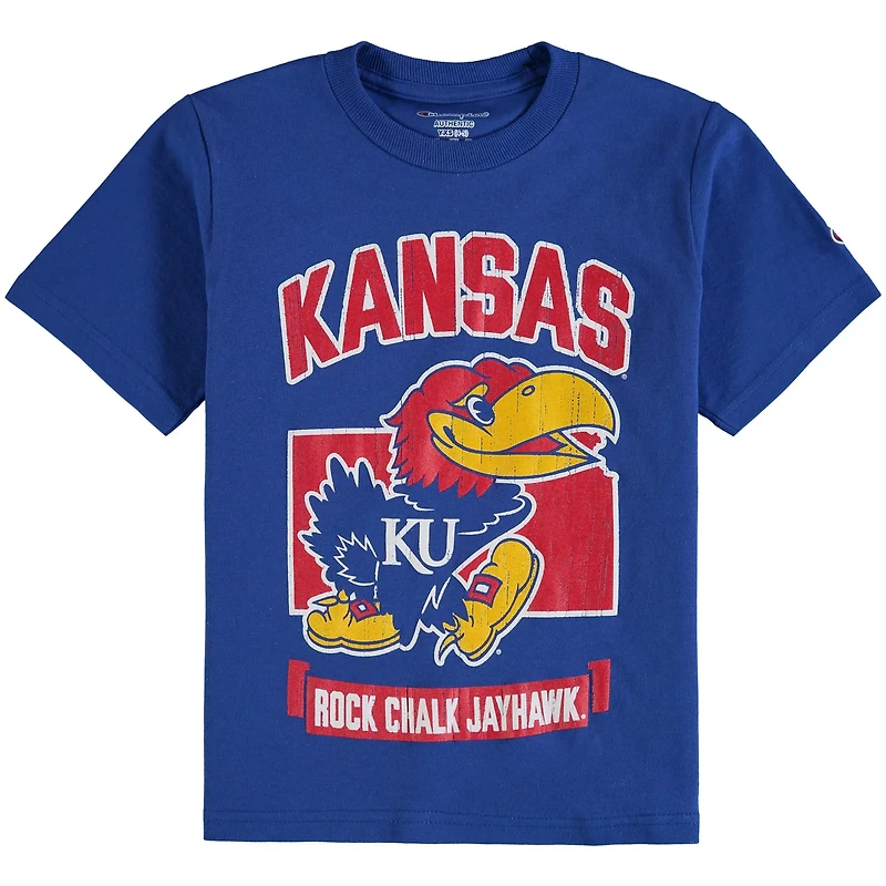 Youth Champion Kansas Jayhawks Strong Mascot T-Shirt