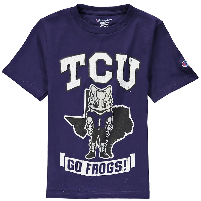 Youth Champion TCU Horned Frogs Strong Mascot T-Shirt