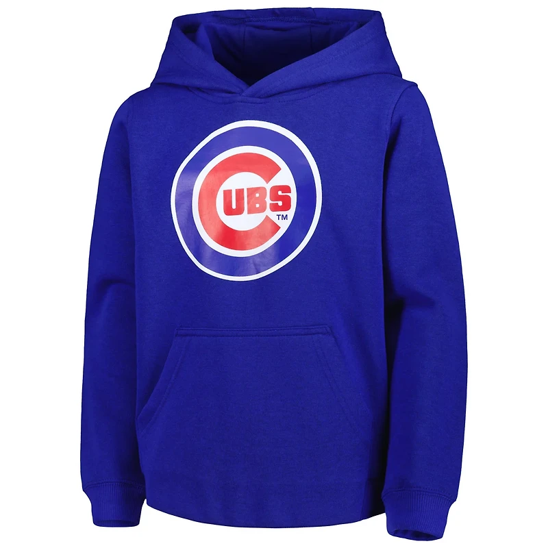 Youth Chicago Cubs Team Primary Logo Pullover Hoodie