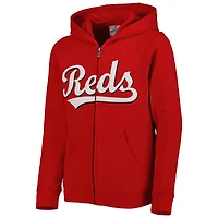 Youth Cincinnati s Wordmark Full-Zip Fleece Hoodie