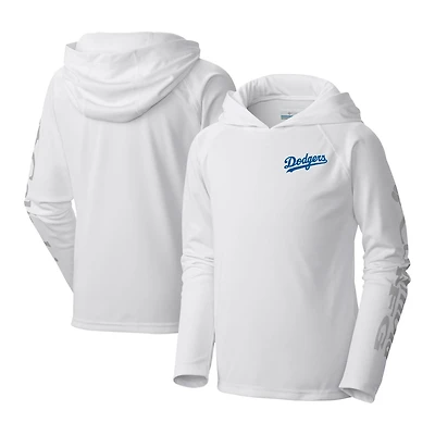 Youth Columbia Los Angeles Dodgers Terminal Tackle Long Sleeve Hoodie T-Shirt