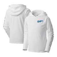 Youth Columbia Los Angeles Dodgers Terminal Tackle Long Sleeve Hoodie T-Shirt