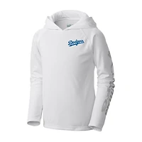 Youth Columbia Los Angeles Dodgers Terminal Tackle Long Sleeve Hoodie T-Shirt