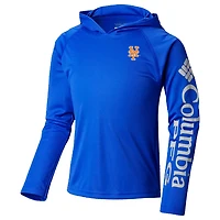 Youth Columbia New York Mets Terminal Tackle Long Sleeve Hoodie T-Shirt