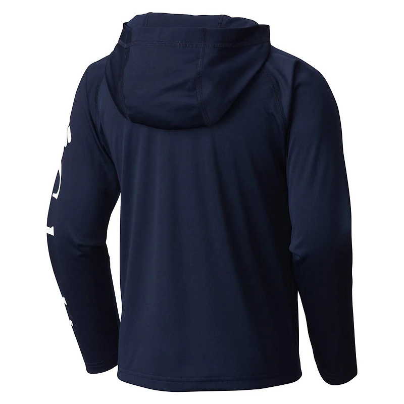 Youth Columbia New York Yankees Terminal Tackle Long Sleeve Hoodie T-Shirt