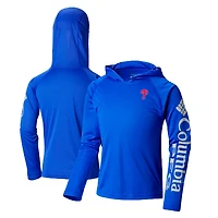 Youth Columbia Philadelphia Phillies Terminal Tackle Long Sleeve Hoodie T-Shirt