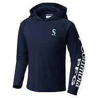 Youth Columbia Seattle Mariners Terminal Tackle Long Sleeve Hoodie T-Shirt