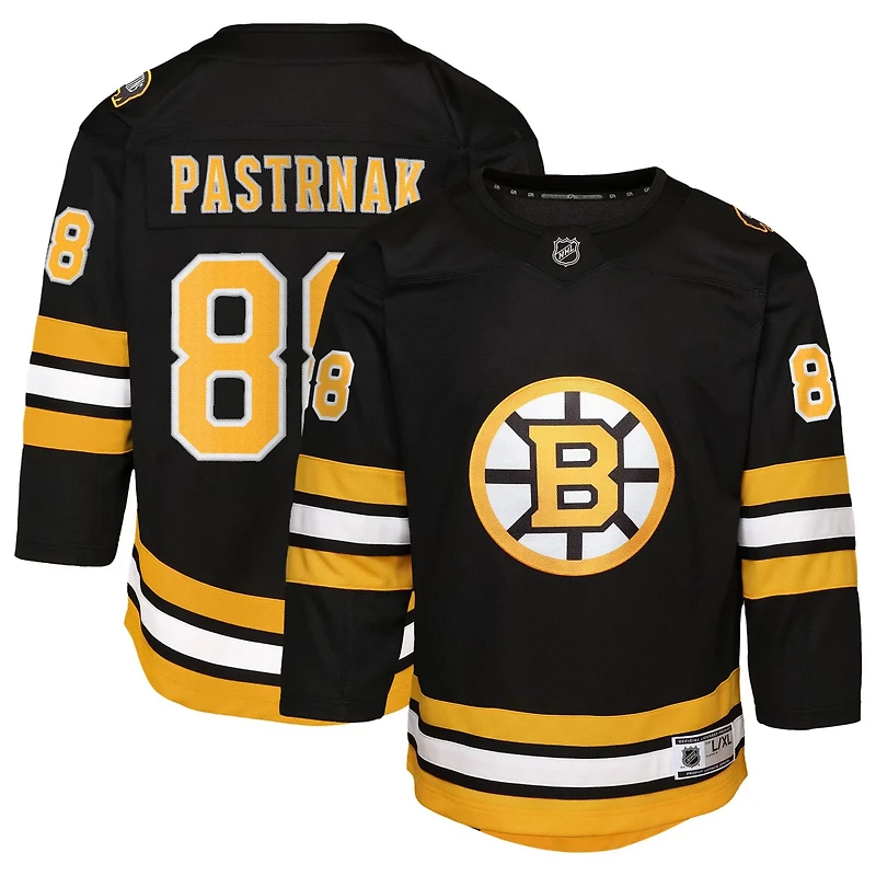 Youth David Pastrnak Boston Bruins Home Premier Player Jersey