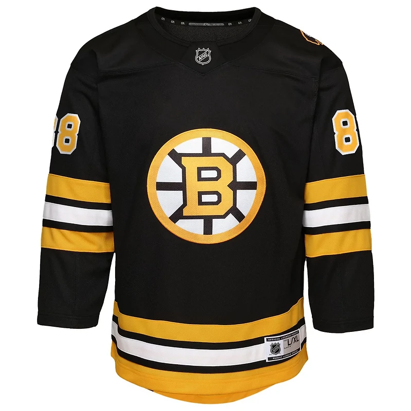 Youth David Pastrnak Boston Bruins Home Premier Player Jersey