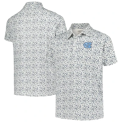 Youth Garb North Carolina Tar Heels Allover Print Polo