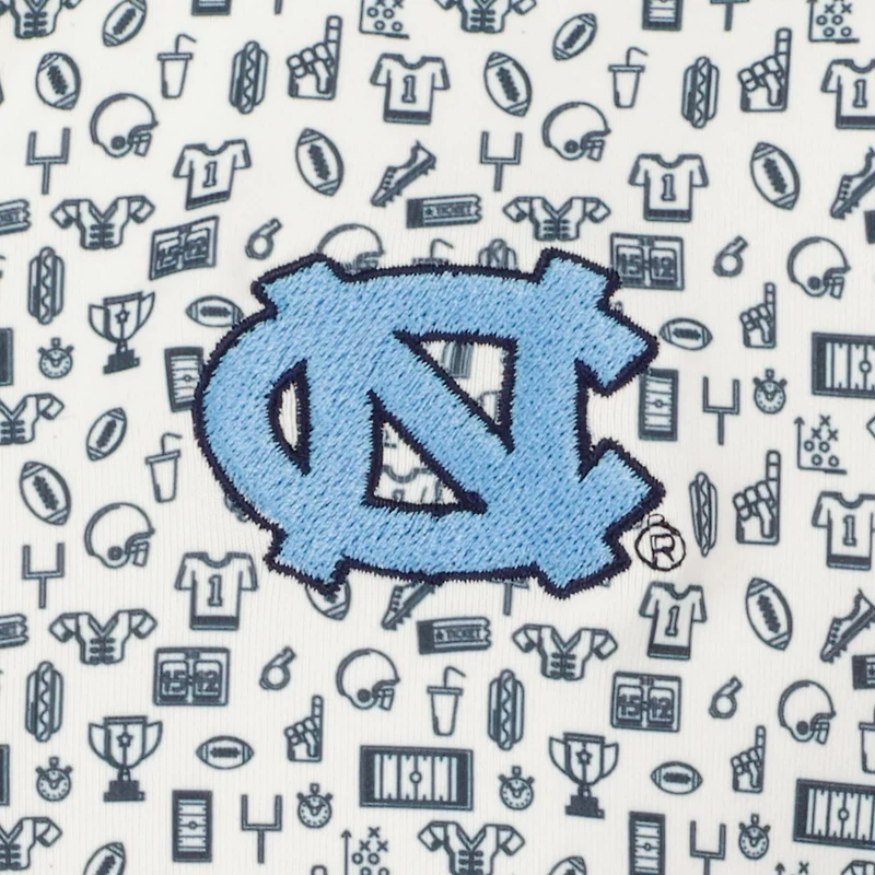 Youth Garb North Carolina Tar Heels Allover Print Polo