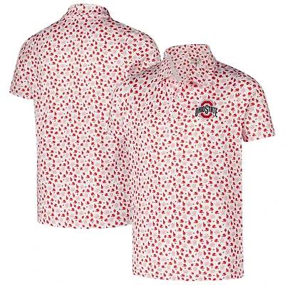 Youth Garb Ohio State Buckeyes Earnest Allover Print Polo