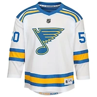 Youth Jordan Binnington St Louis Blues Away Replica Player Jersey