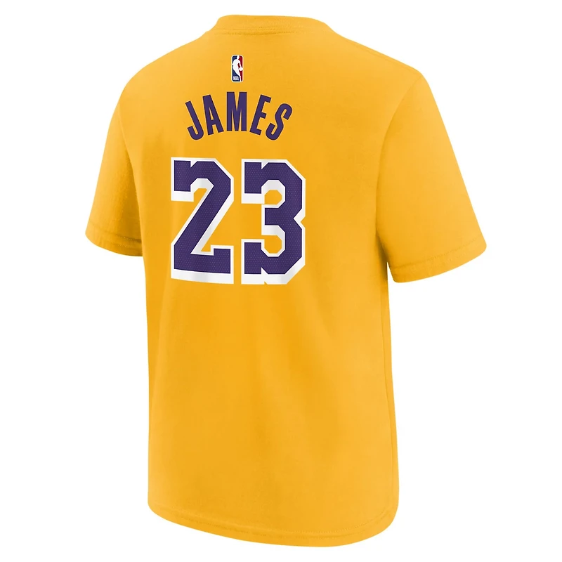 Youth LeBron James Los Angeles Lakers Icon Name  Number T-Shirt