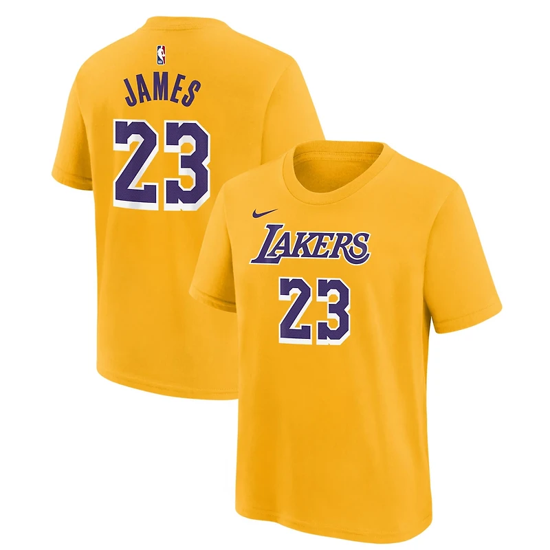 Youth LeBron James Los Angeles Lakers Icon Name  Number T-Shirt