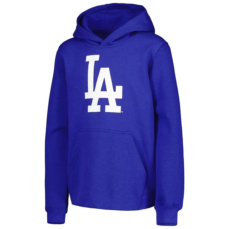 Youth Los Angeles Dodgers Team Primary Logo Pullover Hoodie