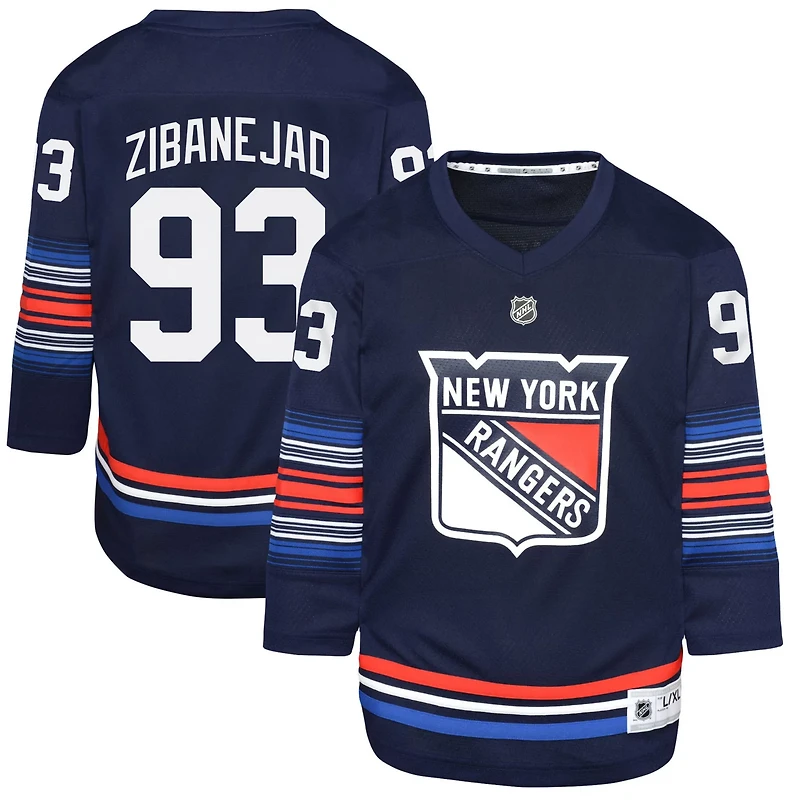 Youth Mika Zibanejad New York Rangers Alternate Replica Player Jersey