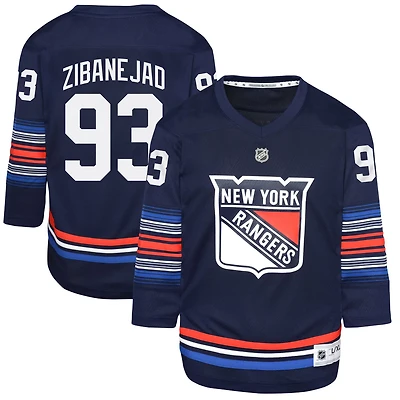 Youth Mika Zibanejad New York Rangers Alternate Replica Player Jersey