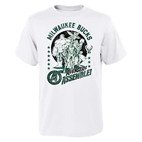 Youth Milwaukee Bucks NBA x Marvel Avengers Squad T-Shirt