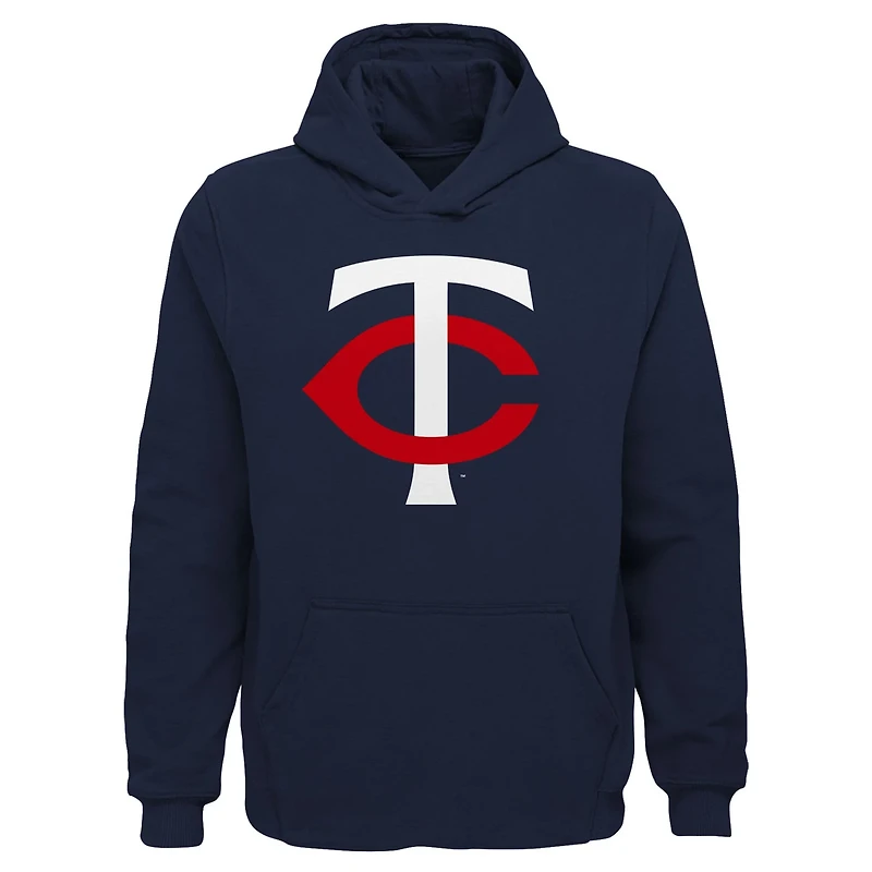Youth Minnesota Twins Team Primary Logo Pullover Hoodie