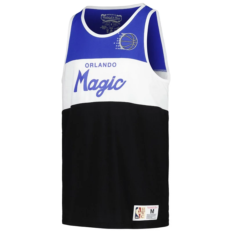 Youth Mitchell Ness Black Orlando Magic Hardwood Classics Special Script Tank Top