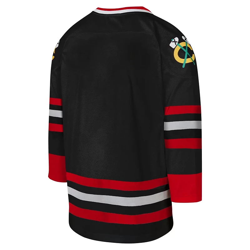 Youth Mitchell  Ness Chicago hawks 1997 Blue Line Jersey