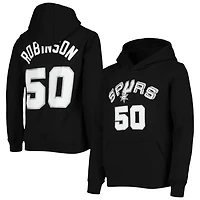 Youth Mitchell  Ness David Robinson San Antonio Spurs Hardwood Classics Name Number Pullover Hoodie