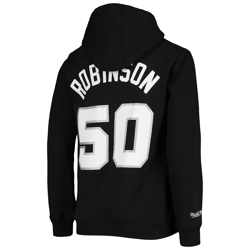 Youth Mitchell  Ness David Robinson San Antonio Spurs Hardwood Classics Name Number Pullover Hoodie