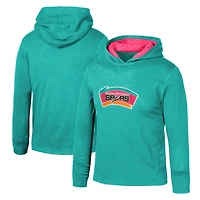 Youth Mitchell  Ness San Antonio Spurs Hardwood Classics Legendary Slub Lightweight Pullover Hoodie