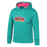 Youth Mitchell  Ness San Antonio Spurs Hardwood Classics Legendary Slub Lightweight Pullover Hoodie