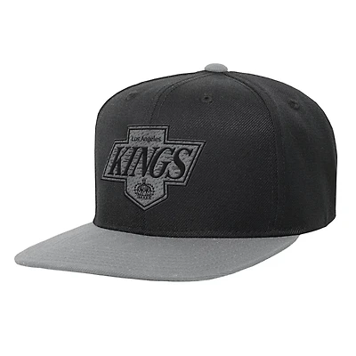 Youth Mitchell Ness /Silver Los Angeles Kings Core Team Two-Tone Snapback Hat