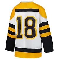 Youth Mitchell  Ness Willie O'Ree Boston Bruins 1958 Blue Line Player Jersey