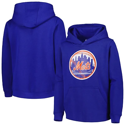Youth New York Mets Team Primary Logo Pullover Hoodie
