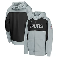 Youth Nike Black San Antonio Spurs Authentic On-Court Showtime Performance Full-Zip Hoodie