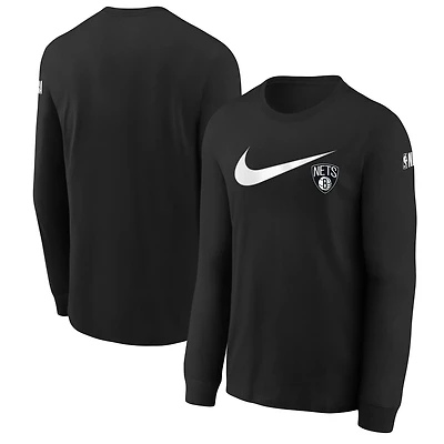 Youth Nike Brooklyn Nets Swoosh Long Sleeve T-Shirt