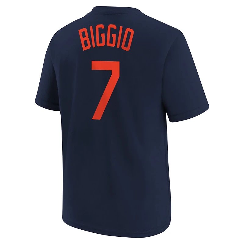Youth Nike Craig Biggio Houston Astros Cooperstown Collection Name  Number T-Shirt
