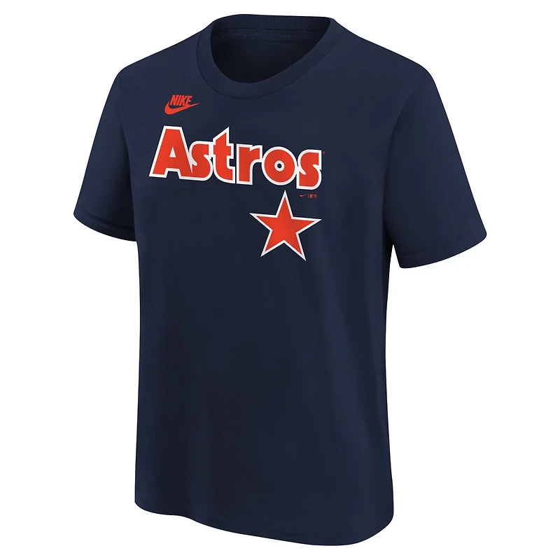 Youth Nike Craig Biggio Houston Astros Cooperstown Collection Name  Number T-Shirt