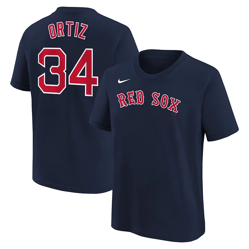 Youth Nike David Ortiz Boston Red Sox Home Player Name Number T-Shirt