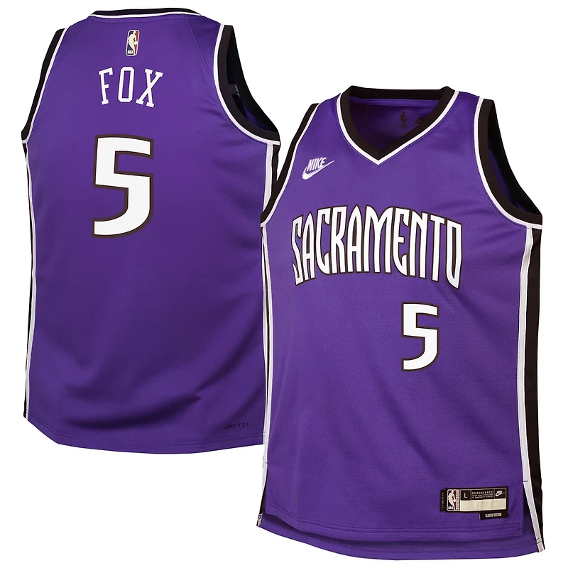 Youth Nike De'Aaron Fox Sacramento Kings 2024 25 Swingman Jersey - Classic Edition