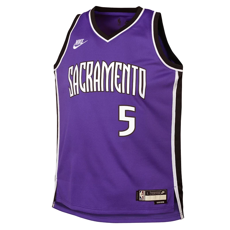 Youth Nike De'Aaron Fox Sacramento Kings 2024 25 Swingman Jersey - Classic Edition