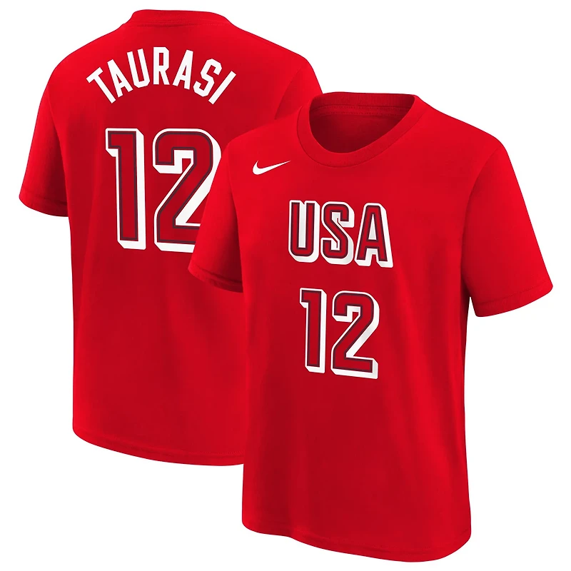 Youth Nike Diana Taurasi USA Basketball 2024 Summer Olympics Name Number T-Shirt