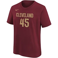Youth Nike Donovan Mitchell Cleveland Cavaliers Icon Edition Name  Number T-Shirt