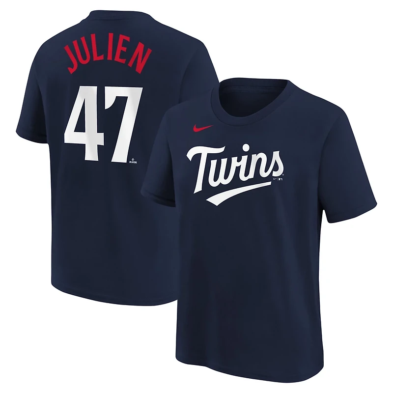 Youth Nike Edouard Julien Minnesota Twins Name  Number T-Shirt