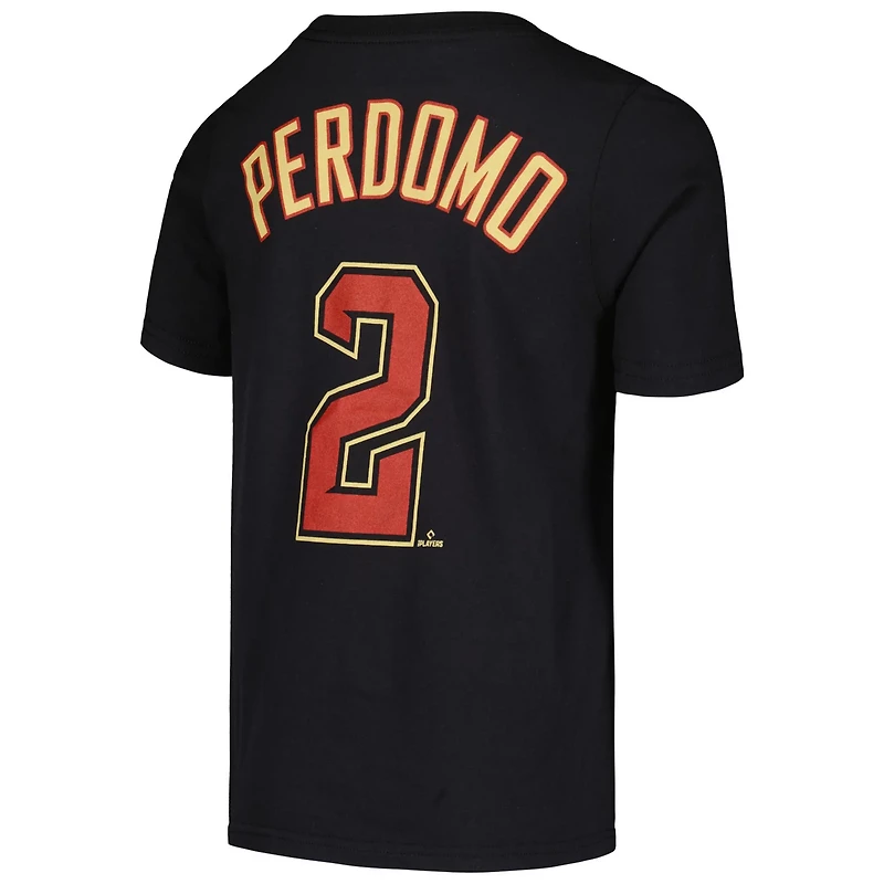 Youth Nike Geraldo Perdomo Arizona Diamondbacks Name  Number T-Shirt