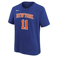 Youth Nike Jalen Brunson New York Knicks Icon Name  Number T-Shirt