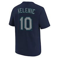 Youth Nike Jarred Kelenic Seattle Mariners Player Name  Number T-Shirt