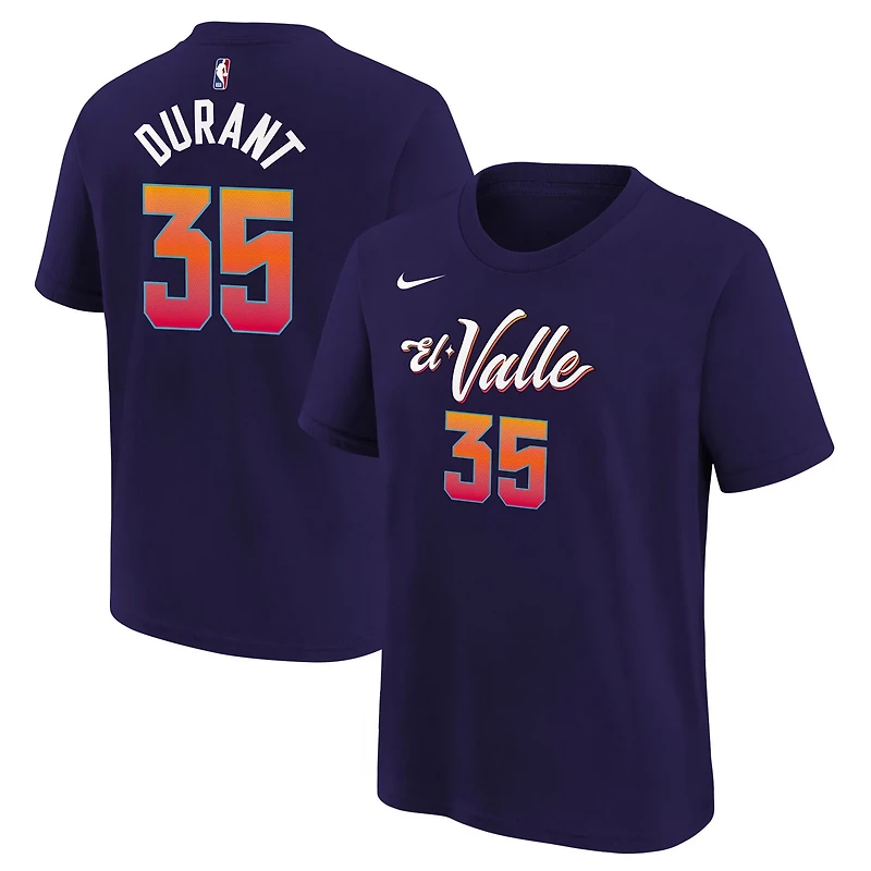 Youth Nike Kevin Durant Phoenix Suns 2023/24 City Edition Name Number T-Shirt
