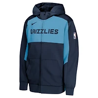 Youth Nike /Light Blue Memphis Grizzlies Authentic On-Court Showtime Performance Full-Zip Hoodie