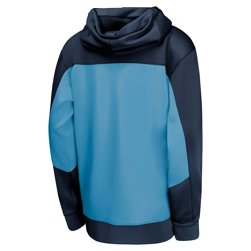 Youth Nike /Light Blue Memphis Grizzlies Authentic On-Court Showtime Performance Full-Zip Hoodie